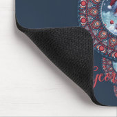 Gepersonaliseerde feestelijke Kawaii Fox siermanda Muismat (Hoek)