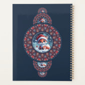 Gepersonaliseerde feestelijke Kawaii Fox siermanda Planner (Achterkant)