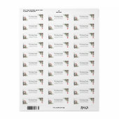 Gepersonaliseerde feestelijke kerst retour adres etiket (Full Sheet)