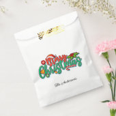 Gepersonaliseerde Feestelijke Kerstgunstzak Bedankzakje (Gezegeld)