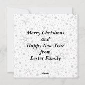 Gepersonaliseerde feestelijke kerstkrans feestdagenkaart (Achterkant)