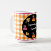 Gepersonaliseerde feestelijke oogsttijd koffiemok (Voorkant links)