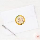 Gepersonaliseerde feesten Weddenschappen Ronde Sticker (Envelop)