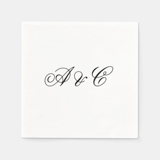 Gepersonaliseerde feestservetten servet (Voorkant)