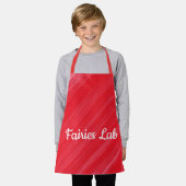 Gepersonaliseerde feiries Lab roze rood Schort (Gedragen)