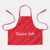 Gepersonaliseerde feiries Lab roze rood Schort (Voorkant)