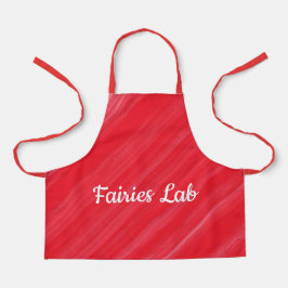 Gepersonaliseerde feiries Lab roze rood Schort