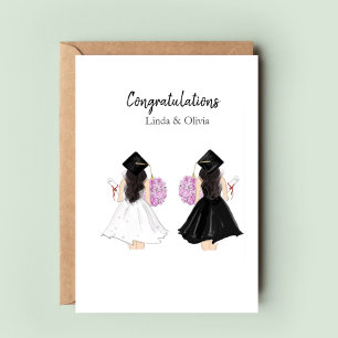 gepersonaliseerde felicitatie, afgestudeerde briefkaart