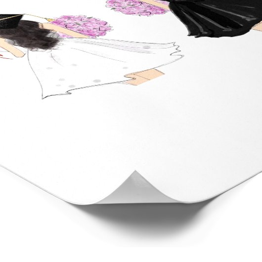 Gepersonaliseerde felicitaties, afstuderen poster (Hoek)