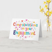 Gepersonaliseerde felicitaties voor uw Verloving K Kaart (Gele Bloem)