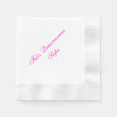 Gepersonaliseerde Feliz Quinceanera papieren serve Servetten (Voorkant)
