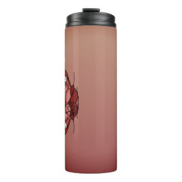 Gepersonaliseerde felle uitdrukking van de vinger thermosbeker