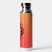 Gepersonaliseerde felle uitdrukking van de vinger  waterfles (Links)