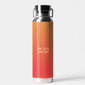 Gepersonaliseerde felle uitdrukking van de vinger  waterfles (Achterkant)