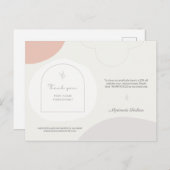 Gepersonaliseerde Feminine Hartelijk dank voor uw Briefkaart (Voorkant / Achterkant)