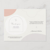 Gepersonaliseerde Feminine Hartelijk dank voor uw  Briefkaart (Voorkant)