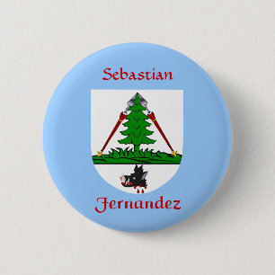 Gepersonaliseerde Fernandez Historisch Schild Ronde Button 5,7 Cm