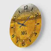 Gepersonaliseerde Festive Beer Galaxy a Celestial Grote Klok (Hoek)