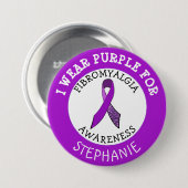 Gepersonaliseerde Fibromyalgie Button (Voorkant /achterkant)