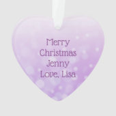 Gepersonaliseerde fibromyalgie lint en vlinder ornament (achterkant)