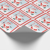 Gepersonaliseerde fieldhockey-kerstcadeaus cadeaupapier (Hoek)