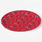 Gepersonaliseerde fiets thema tegels grafische ver papieren bordje (Gekanteld)