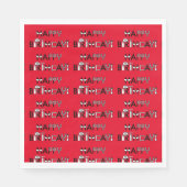 Gepersonaliseerde fiets thema tegels grafische ver servet (Voorkant)