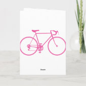 Gepersonaliseerde fietsbriefkaarten bedankkaart (Achterkant)