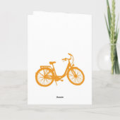 Gepersonaliseerde fietsbriefkaarten notitiekaartje (Achterkant)