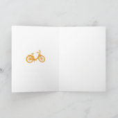 Gepersonaliseerde fietsbriefkaarten notitiekaartje (Binnen)