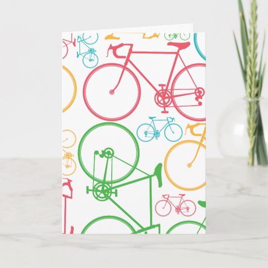Gepersonaliseerde fietsbriefkaarten notitiekaartje (Voorkant)