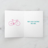 Gepersonaliseerde fietsbriefkaarten notitiekaartje (Binnen)