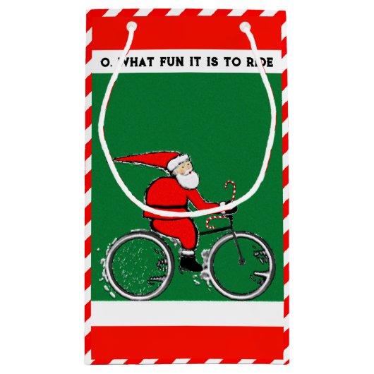Gepersonaliseerde fietscylist kerst klein cadeauzakje (Achterkant)