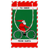 Gepersonaliseerde fietscylist kerst klein cadeauzakje (Voorkant)