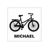 Gepersonaliseerde fietser - Fiets Rubberstempel (Afrduk)