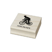 Gepersonaliseerde fietser rubberstempel (Stempel)