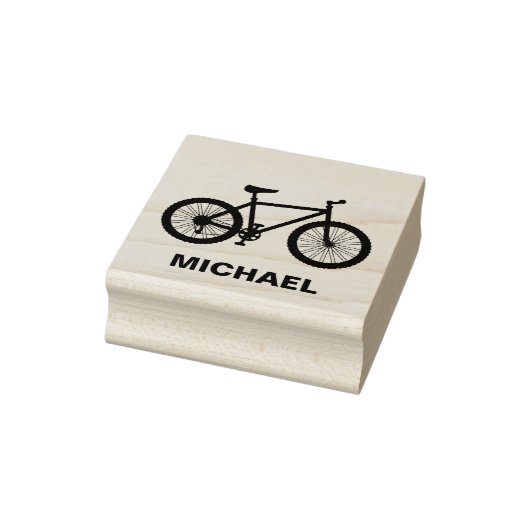 Gepersonaliseerde fietser rubberstempel (Stempel)