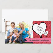Gepersonaliseerde fijne Valentijnsdag fotobegroeti Feestdagenkaart (Voorkant / Achterkant)