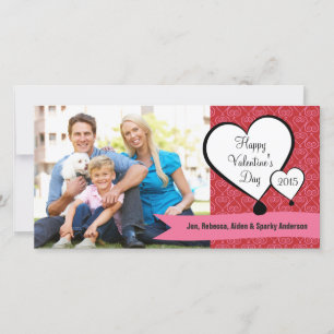 Gepersonaliseerde fijne Valentijnsdag fotobegroeti Feestdagenkaart