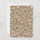 Gepersonaliseerde filigraan Daisy  Info Kaart (Achterkant)