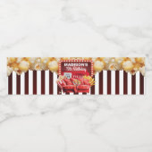 Gepersonaliseerde film Night Red Carpet Verjaardag Waterfles Etiket (Enkel label)