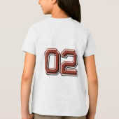 Gepersonaliseerde Fire basketbal & hoop met naam Tri-Blend Shirt (Achterkant)