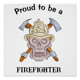 Gepersonaliseerde Firefighter Graphics Perfect Poster