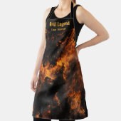 Gepersonaliseerde Firestorm Grill BBQ Mannen Schor Schort (Insitu)