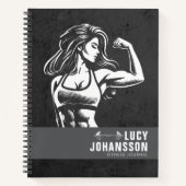 Gepersonaliseerde Fitness Journal Dagelijks Oefend Notitieboek (Voorkant)