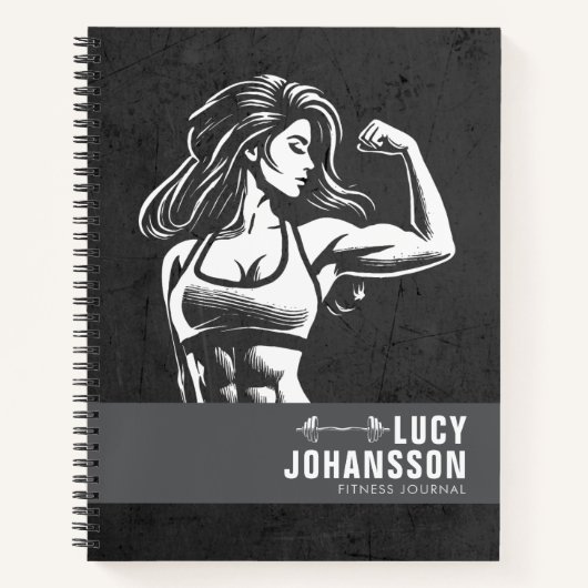 Gepersonaliseerde Fitness Journal Dagelijks Oefend Notitieboek (Voorkant)