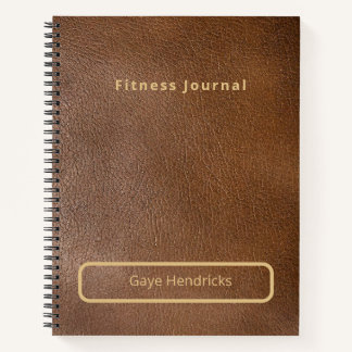 Gepersonaliseerde Fitness Journal Spiral Notitiebo Notitieboek