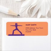 Gepersonaliseerde Fitness retour adreslabel Etiket (Insitu)