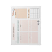 Gepersonaliseerde fitnessplanner notitieblok (Linkerzijde)