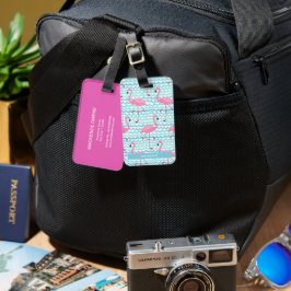 Gepersonaliseerde Flamingo door het Zee Zomer Bagagelabel